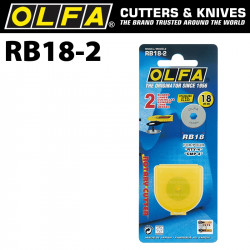 OLFA BLADES ROTARY RB18-2 2/PACK 18MM