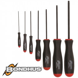 BALL END SCR-DRIVER 7PC SET 1.27-5MM POUCHED
