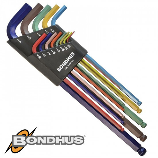 BALL END L-WRENCH 9PC SET XL 1.5-10MM COLORGRD BALL END L-WRENCH 9PC SET XL 1.5-10MM COLORGRD
