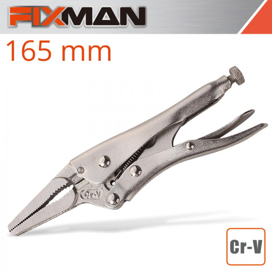 FIXMAN LONG NOSE LOCK GRIP PLIERS 6'/165MM FIXMAN LONG NOSE LOCK GRIP PLIERS 6'/165MM