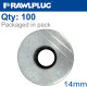 ALUMINUM WASHER 14MM, 100PCS ALUMINUM WASHER 14MM, 100PCS
