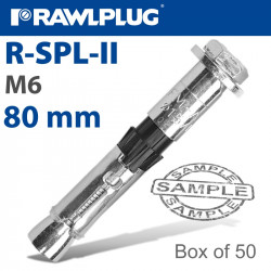 R-SPL II SAFETY PLUS - LOOSE BOLT M6X80MM X50 PER BOX