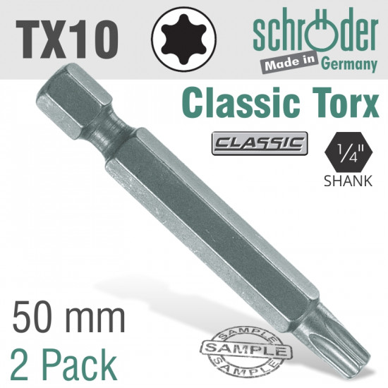 TORX TX10X50MM CLASSIC POWER BIT 2/CD TORX TX10X50MM CLASSIC POWER BIT 2/CD