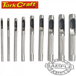 HOLLOW PUNCH SET 9PC 2.5-10MM CARB. STEEL
