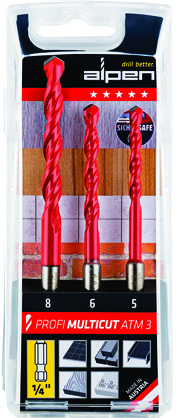 3 Piece Drill Bit Set - Profi Multicut